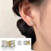 Zircon Earrings With Four Claws Earrings