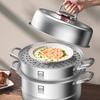 Kangbch 304 Stainless Steel Anti-Overflow Steamer Pot