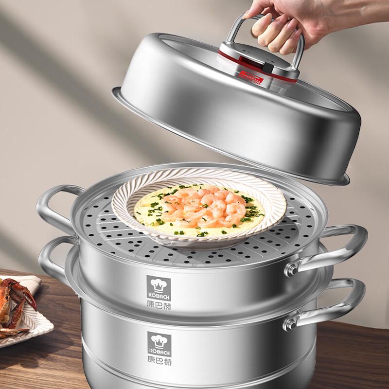 Kangbch 304 Stainless Steel Anti-Overflow Steamer Pot