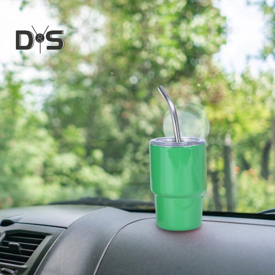 1/6Pcs Stainless Steel Tumbler Shot Glass with Straw Lid 90/150ml Mini Multi-Purpose Cup for Cocktails Coffee Whiskey Portable Beverage Container for