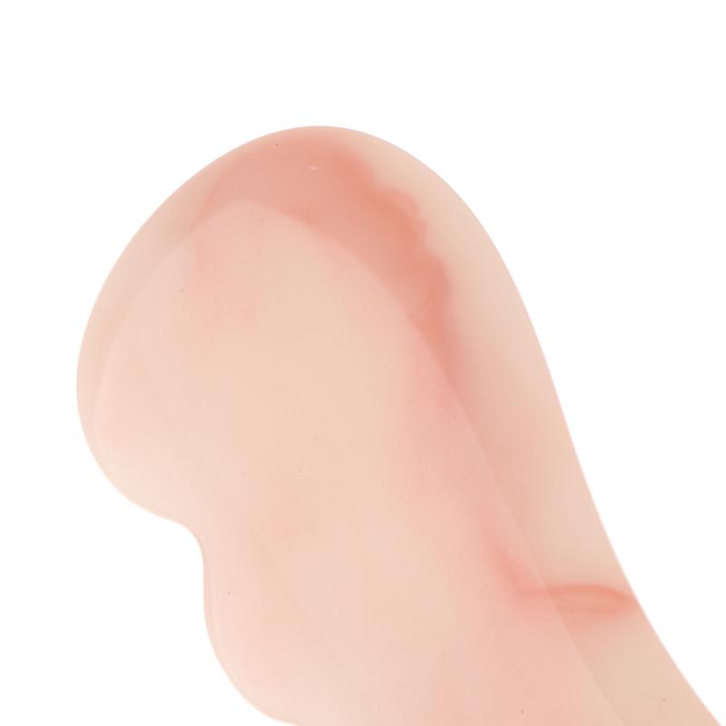 Pink Series Bending Knife Scraping Mushroom Shaped Facial Beauty Gua Sha Board Resin Massager Body Spa Acupuncture Physical