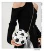 Women's Trendy Korean Style Basketball Crossbody Bag - Versatile, Hot Personality, Small Round Shoulder Bag