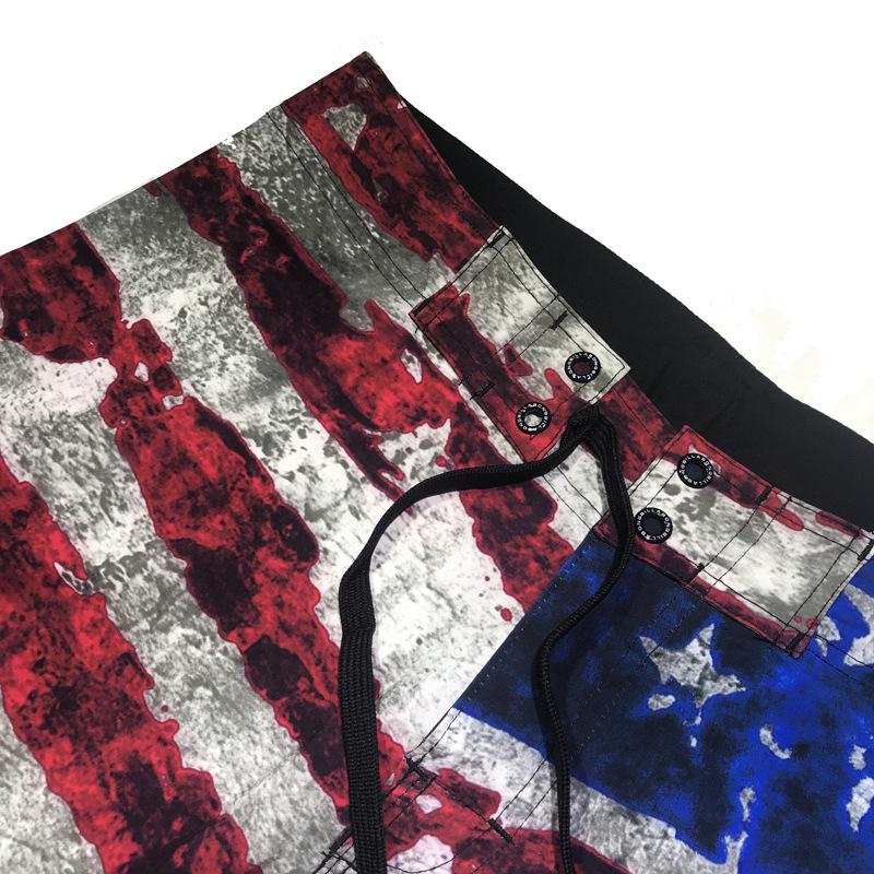2024 Summer Men's Quick-Dry Eagle Print Beach Shorts