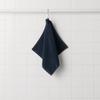 MUJI Flauschiger Frottee-Handtuch mit Set von 34 x 35 84705366 Schlaufen, 10, cm, Marineblau/Weich,