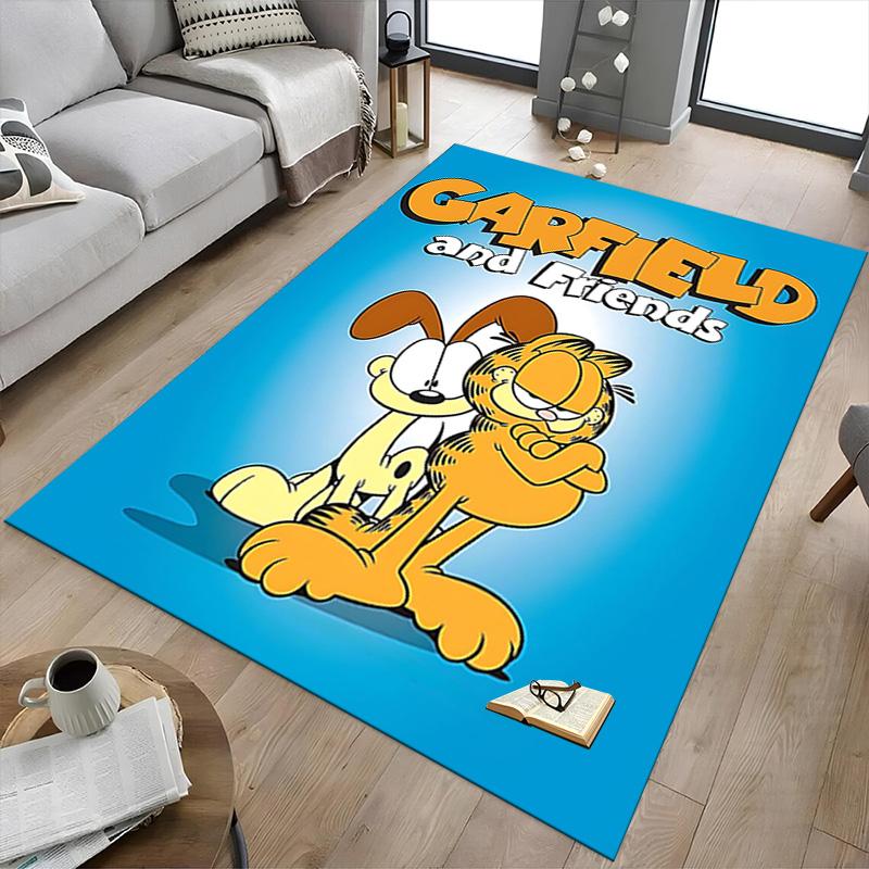 1pc Garfields Playful Pals Carpet for Playroom Bedroom Living Room Sofa Home Decor,kids Game Area Rug Non-slip Floor Mat Y72335