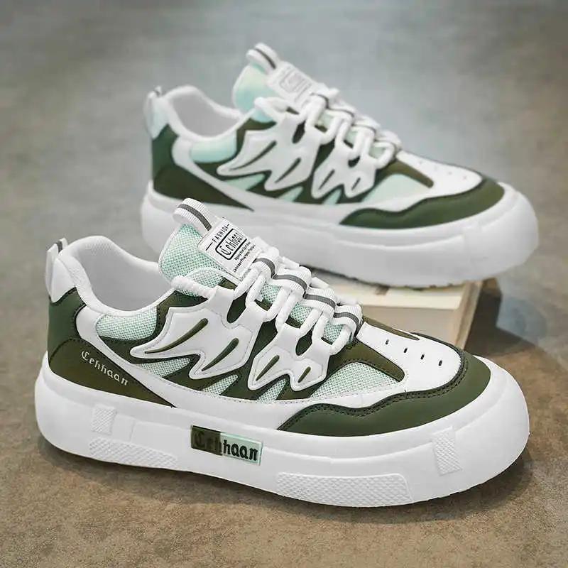 Platform In The Forest Chassure Tennis Men's Sneakers 48 Size Flat Shoes Luxury Sport Celebrity Street Shows Real