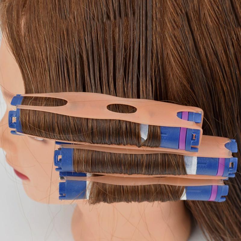 10Pcs Perm Silicone Band Heat Resistant Traceless Digital Cold Rods Elastic Hair Rings Styling Hairdressing Specialized Tools