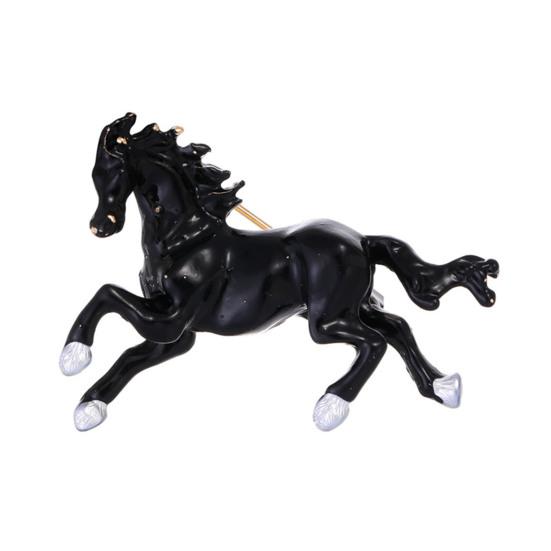 Brooch Pin Chinese Zodiac Year of Horse Enamel Brooch Vintage Animal Zodiac Pin Sweaters Hats Bags Badge Clothing Decoration