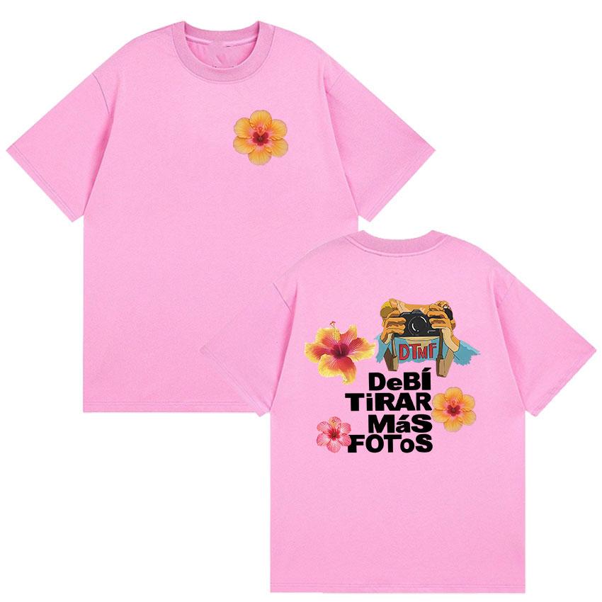 Debi Tirar Mas Fotos DTMF Bad Bunny Album Graphic YK TShirt UNISEXs Women Summer Fashion Harajuku Oversized Cotton Tops