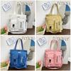 Canvas Tote Bag For Women Large Capacity Casual Shoulder Crossbody Urban Style