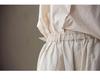 Women's Three-Season Retro Elastic Waist Wide-Leg Pants - Simple and Stylish In Raw Embryo Color