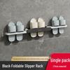 Punch-Free Wall-Mounted Bathroom Slipper Rack for Home Storage