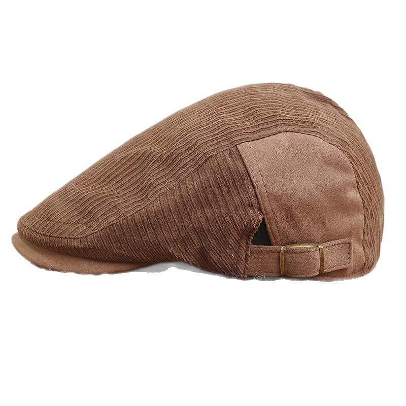 Retro corduroy solid color forward hat children's autumn and winter literary tooling street leisure British painter hat tide