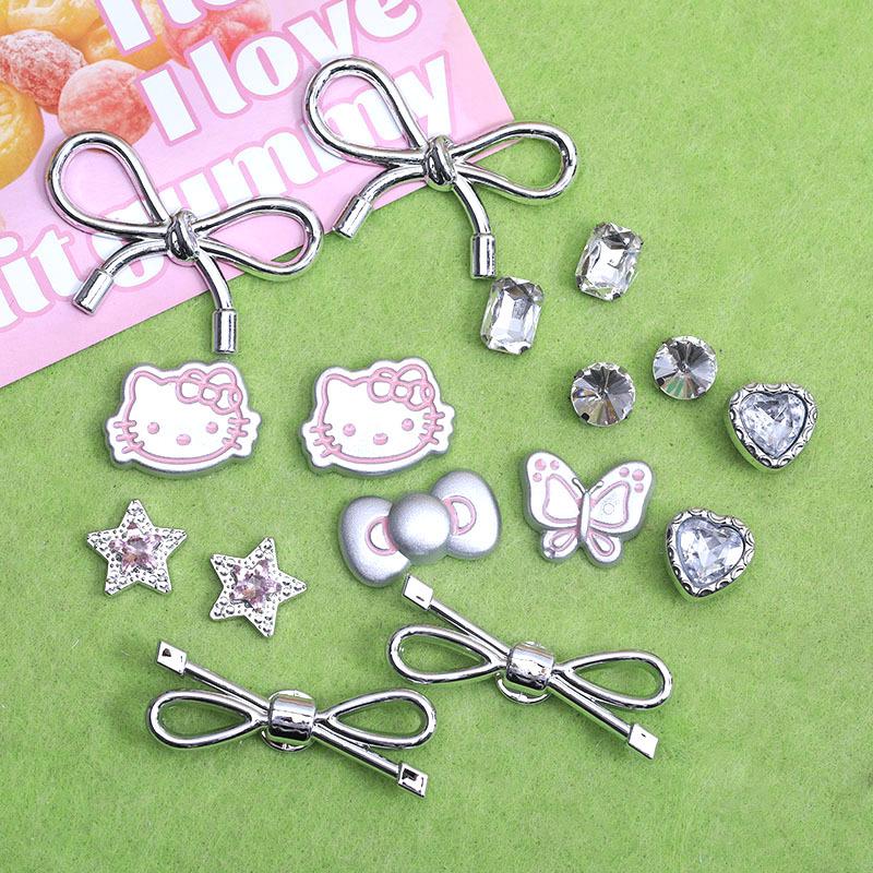 Xiaohongshu-Style Shoe and Hair Accessories: Hole Shoes Decorations, Hair Clips, Ties, Refrigerator Magnets