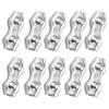 10pcs 304 Stainless Steel Steel Wire Rope Clip Double Grips Double Bolt Wire Clamp  Electric Fences