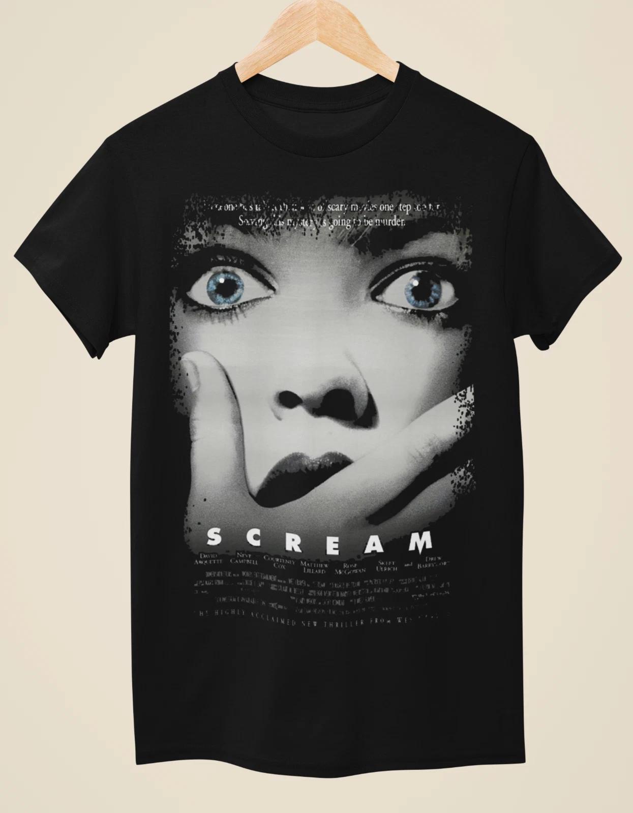 Scream - Movie Poster Inspired Unisex Black T-shirt 2XL