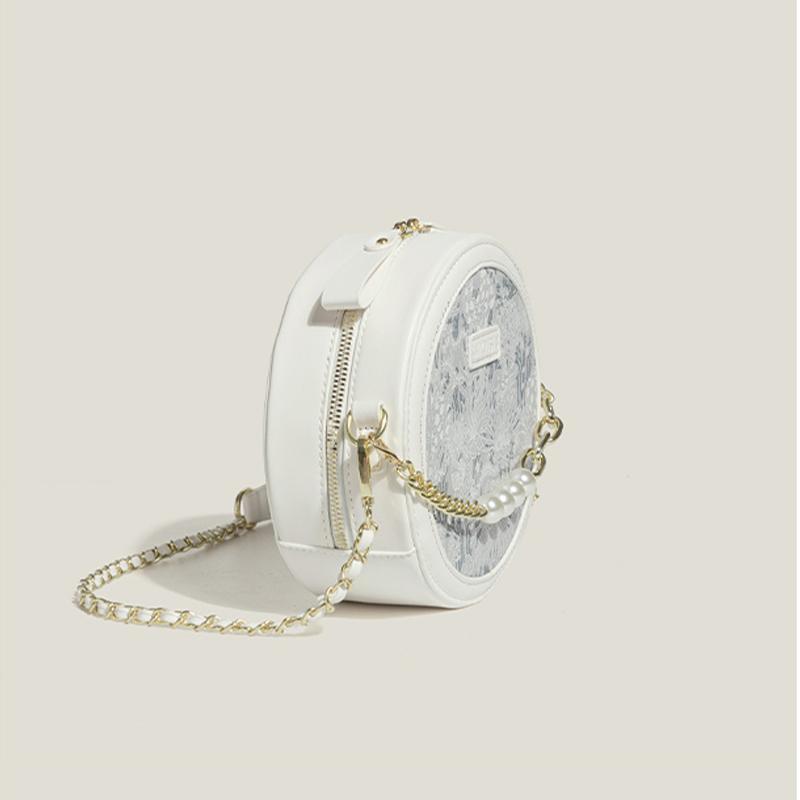 2024 Spring/Summer Women's High-Quality Round Crossbody Bag