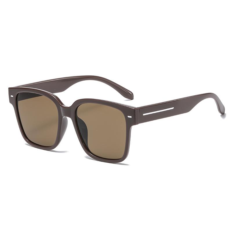 New sunglasses women's big frame round face thin Internet celebrity glasses square fashion trendy ultraviolet sunglasses men's OZ