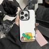 Süße Cartoon K-Jurassic Handyhülle Für IPhone 16 17 15 14 12 13 Pro Max Schwarze Farbe Stoßfeste Hülle
