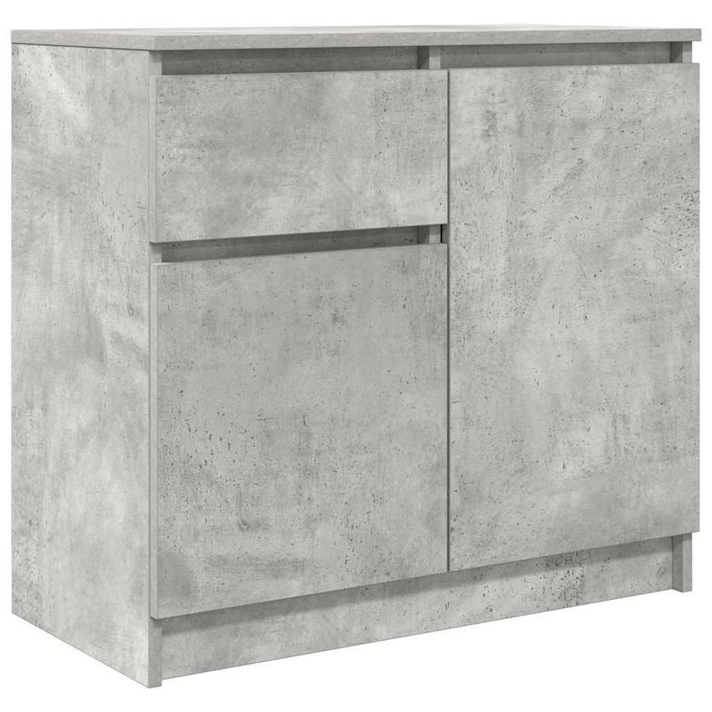 Sideboard with Drawer Concrete Grey 71 x 35 x 65 cm Engineered Wood