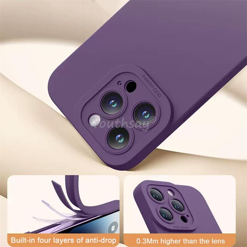 For Samsung Galaxy A35 Case Camera Protector Liquid Silicone Case Samsung A35 A25 A55 Cover Anti-drop Phone Galaxy A35 Case