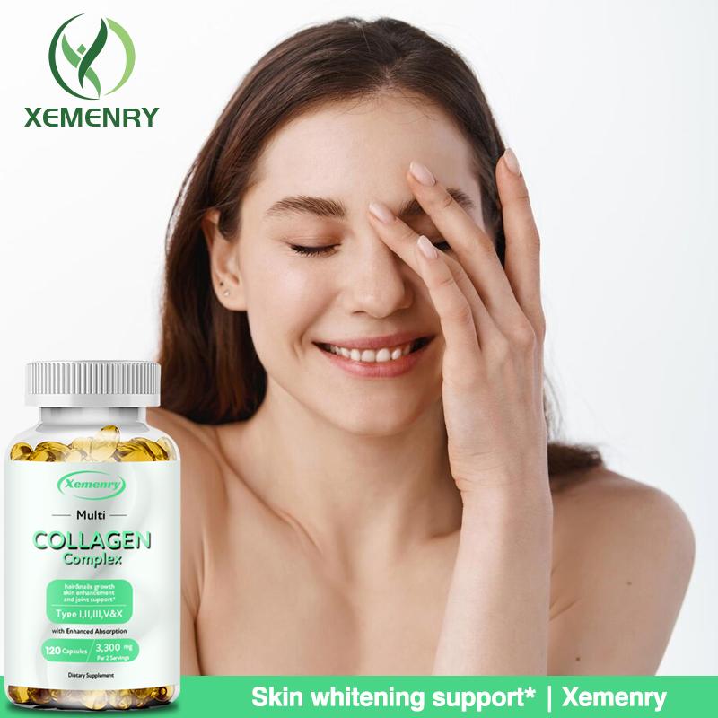 Collagen Complex 3300mg- Type I, II, III, V, X - Hydrolyzed Collagen, Anti-Aging