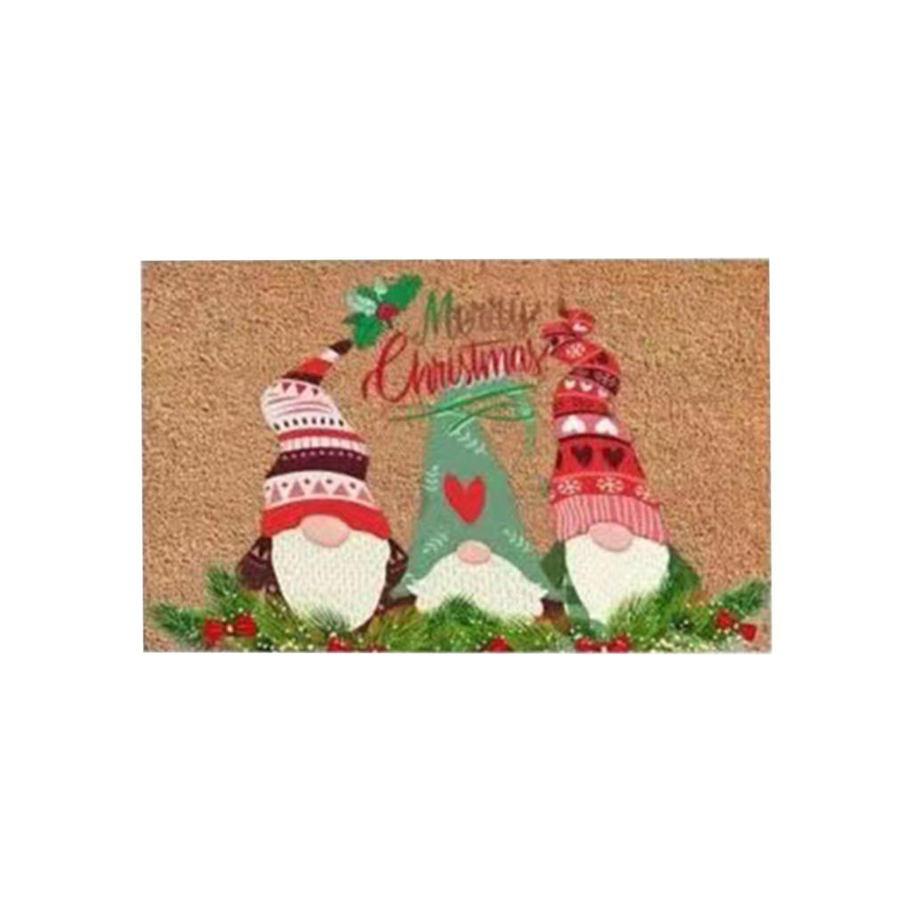 Christmas Carpet Entrance Door Non-slip Absorbent Foot Mat Thick Porch Carpet Mat