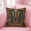 Historical Style Egypt Pharaoh Cultural Style Cushion Cover Linen Pillowcase Cover Soft Decor for Sofa Home Room