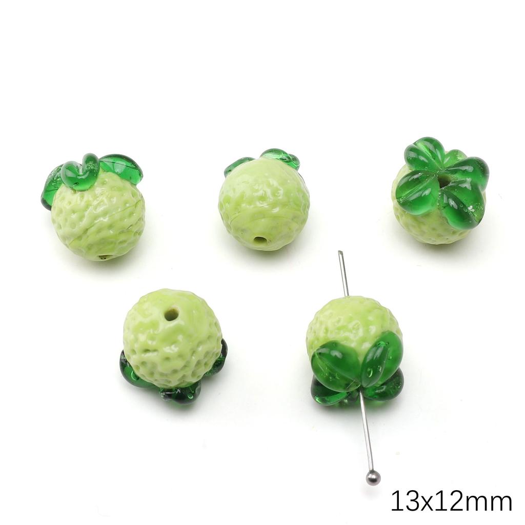 Glass Beads Fruit Charm For DIY Necklace Bracelet Earrings Jewelry Making Craft Accessories