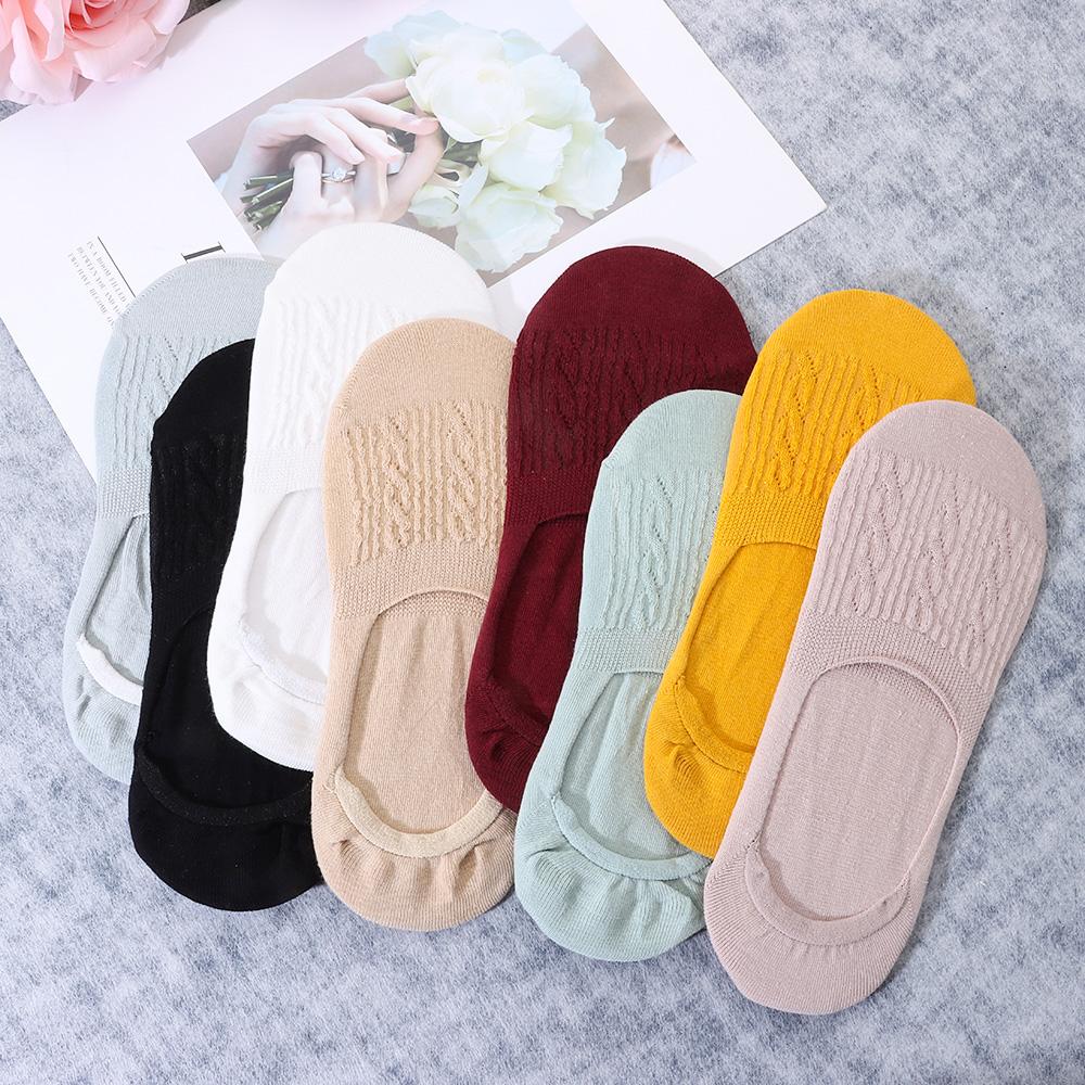Fashion Breathable Invisible Boat Socks Low Cut Cotton Ankle Hosiery