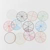 12 teile/los Mathematik Brüche Kreise Spielzeug Kunststoff Nummeriert Brüche Kreise Mathematik Chips Mathematik Anzahl Spielzeug 8cm