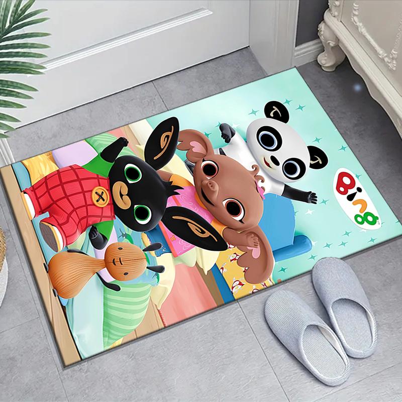 1pc Bing Bunny2 Design Area Rug - Non-Slip, Soft & Cozy Floor Mat for Living Room, Bedroom, Office - Indoor/Outdoor Decorative Carpet