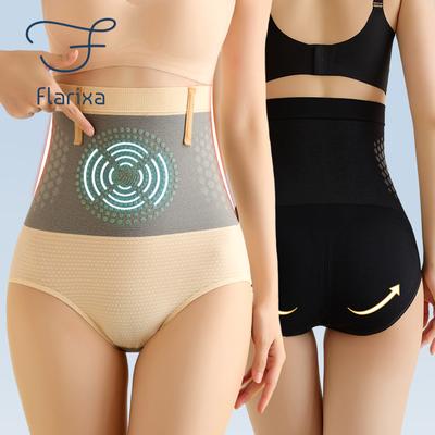 Bezešvé kalhotky Dámské Vysoký pas Břicho Control Kalhotky Teplo Uterus Magnetické Slimming Kalhotky Pohodlné kalhotky Body Shaper