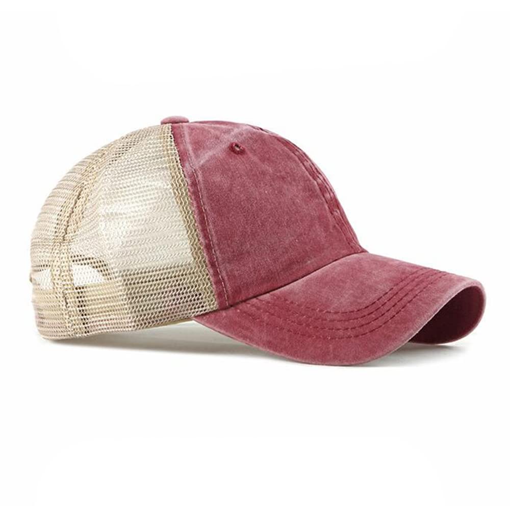 Croogo Mesh Trucker Solid Color Baseball Sweat BB Sun Sports Running Lightweight Cap, Breathable, Cap, Cap, Cap, Protection, Cap, Cap, Driving,