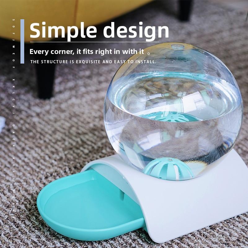 Bubble Pet PP Cat & Dog Automatic Water Fountain & Drinking Bowl Plug-Free No-Wet-Mouth