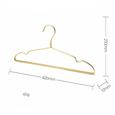 5/10pcs Matte Gold Clothes Hanger Anti -slip Aluminum Alloy Clothing Drying Rack Wardrobe Dress Towel Coat Hangers Organizer