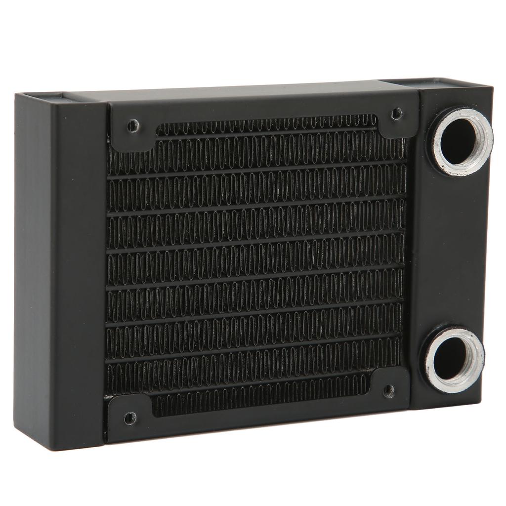 Aluminum Heat Exchanger 8 Pipes G1 4 Thread 80mm Water Cooling System with Screws for Engraving Machine Printer