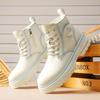 Martin Boots Autumn and Winter New High-grade Boots Thick-soled Non-slip and Wear-resistant Couple Leather Casual Boots