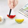 1/2 Creative Summer Refreshing Ceramic Watermelon Chopstick Holder Chopstick Holder, Home Hotel Homestay Chopstick Pillow