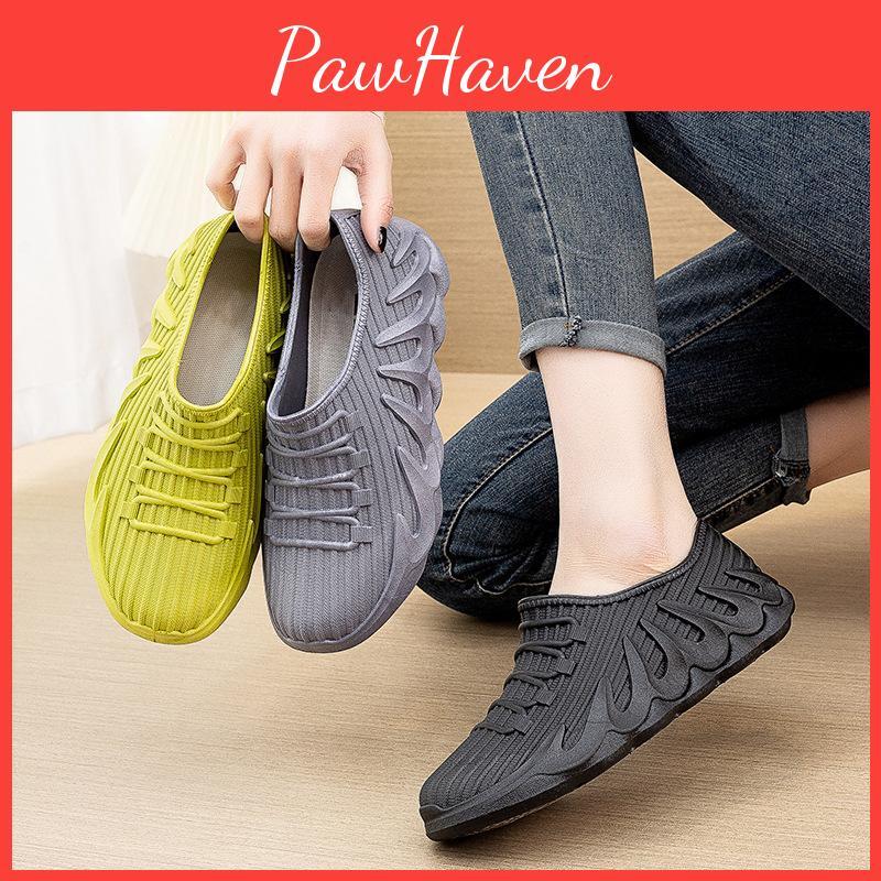 Lowtop Waterproof Rain Women Shoes Shoes Rain Boots Womens Summer Work Rubber Shoes Fashion Jelly Slipon Shoes