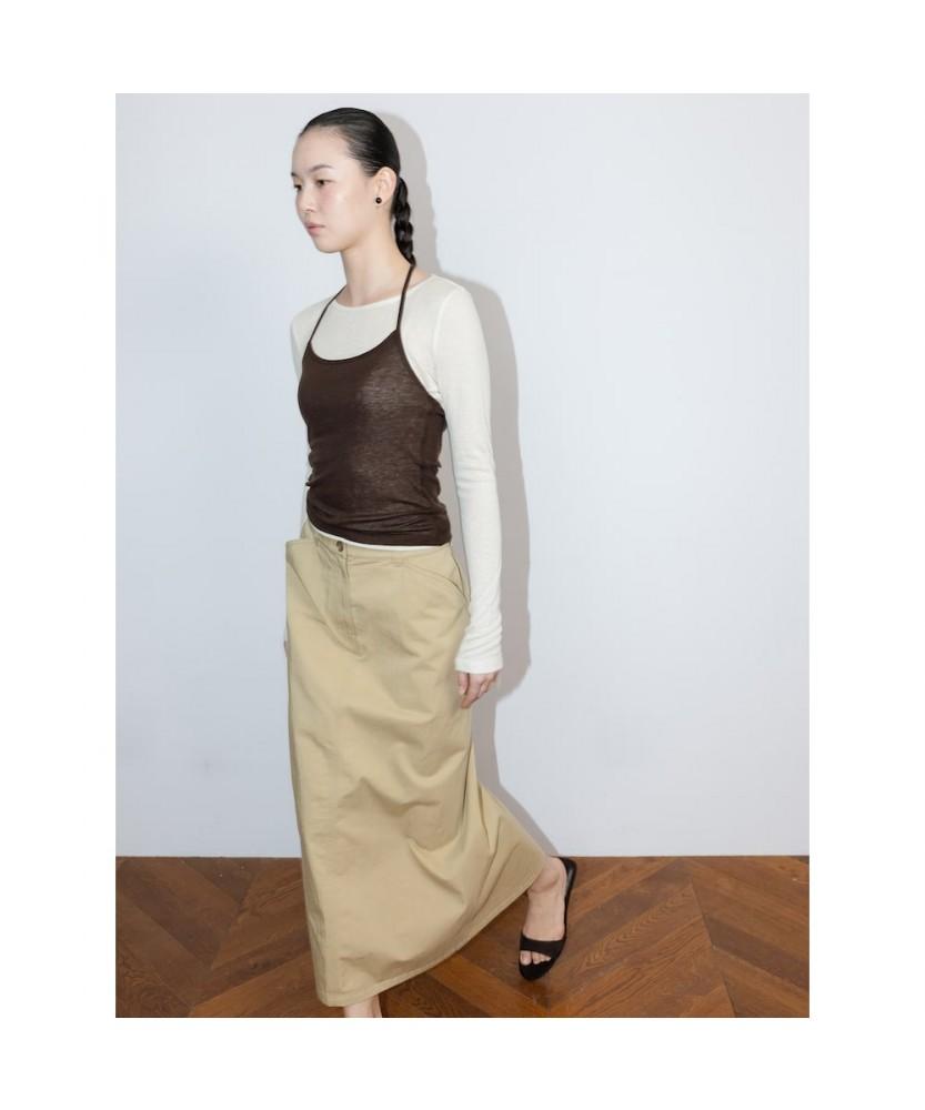 Diaepeocheo Pocket H Line Skirt Beige (Ta6227A01A)