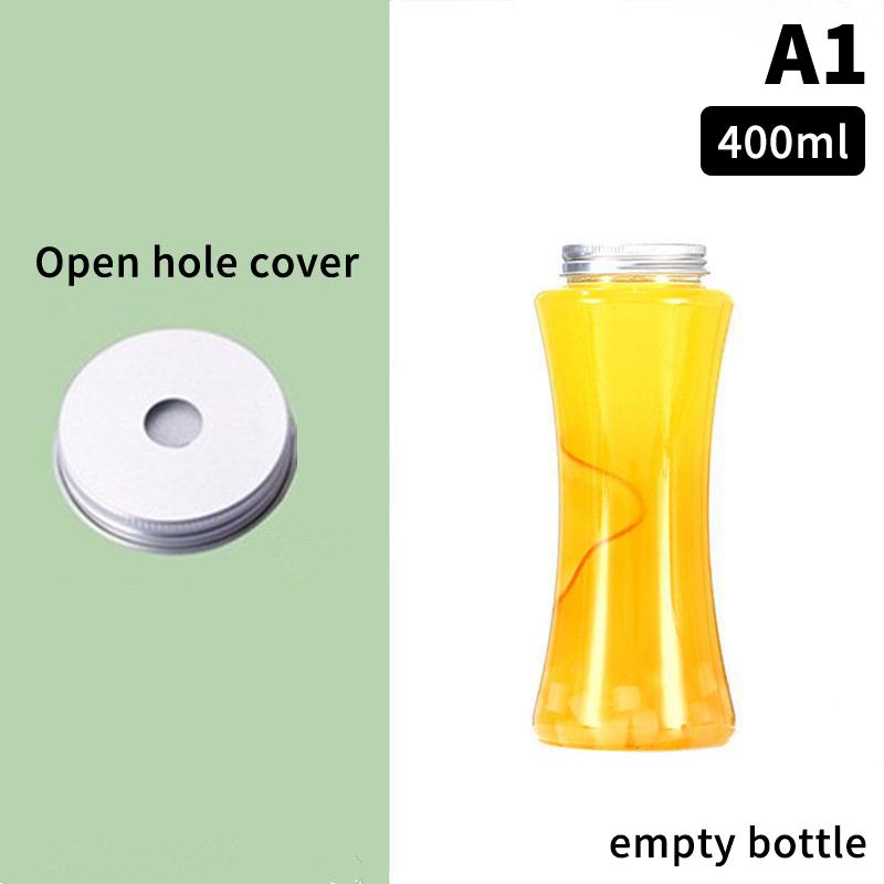 400/500Ml Portable Fruit Juice Cold Brewed Tea Bottle Transparent Plastic Beverage Bottle Disposable Milk Tea Bottle