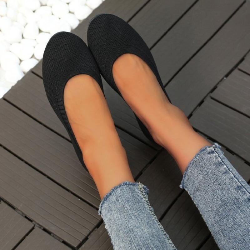 Dámské nadměrné mokasíny s kulatou špičkou, nazouvací, ploché, ležérní, pohodlné boty