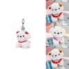 Charming Plush Cotton Candy Dog Keyring For Sweetheart Gifts And Accessories