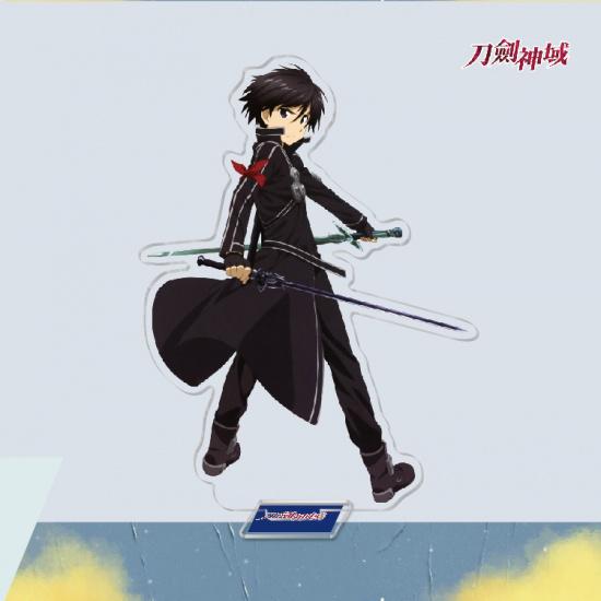 Anime Game Merchandise Sword Art Online Acrylic Stand Figures Kirito Asuna Sinon