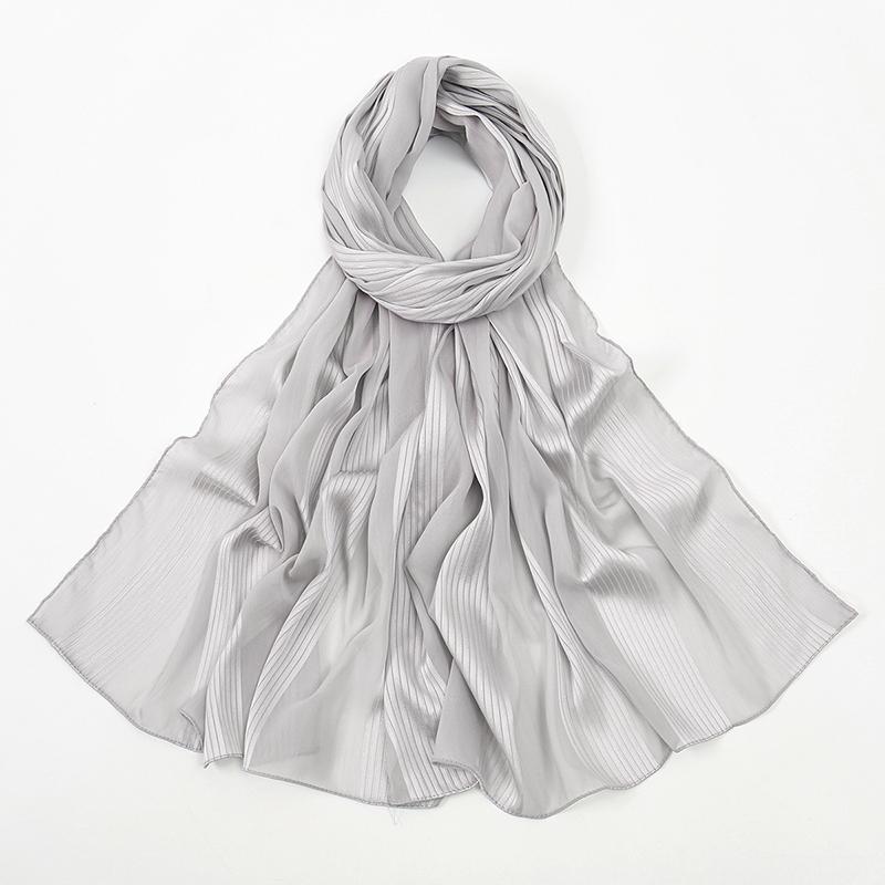 Muslim Chiffon Hijab Scarf Women Long Solid Color Head Wrap for Women Hijabs Ladies Muslim Veil Jersey Hijabs Islamic Headscarf