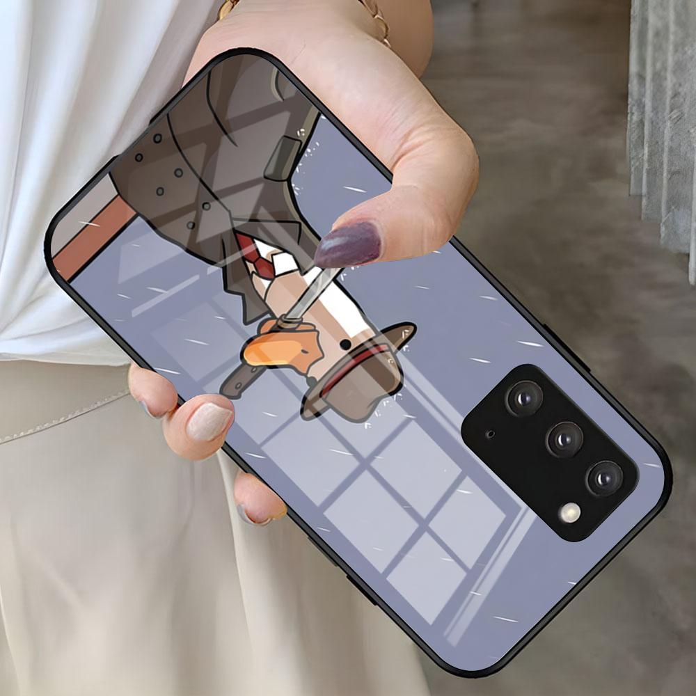Funny D-DucK Goose Meme Phone Case For Samsung S26 S25 S24 FE S23 S22 S21 Plus S20 Ultra Note20Ultra Black Glass Cover