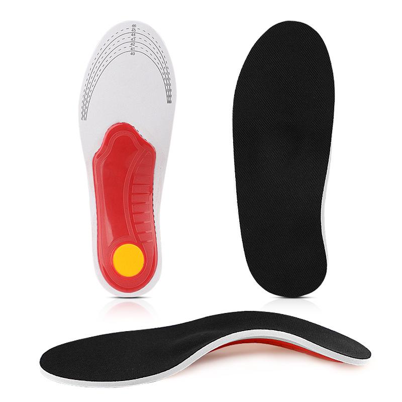 High-Elastic Orthotic EVA Insole: Arch Support, Sweat & Shock Absorption, Mesh Design for Flat Foot Correction