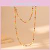 Colorful Geometric Bead Necklace For Women Stylish Fashion Accessory Ideal Gift For Birthdays And Parties