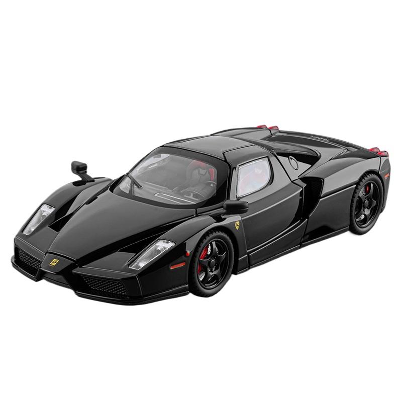 1/24 Ferrari ENZO Alloy Sports Car Model Diecast Metal Racing Super Vehicles Car Model High Simulation Sound and Light Children Toy Gift
